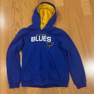 Youth Large St Louis Blues full zip hoodie
